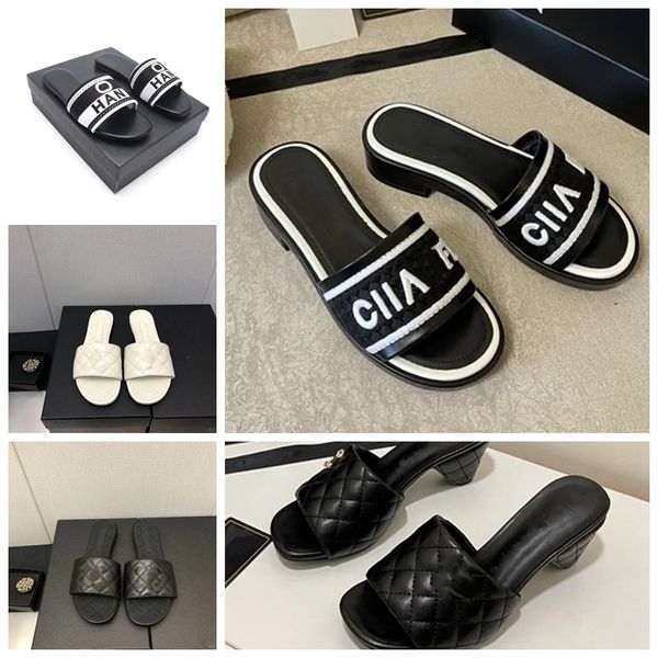 designer shoes slippers sandal Casual mule flat beach low heel flip Flops womens Sandals Summer Beach Stripes Casual Flat Sliders