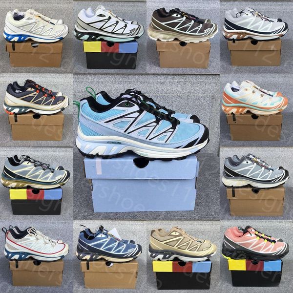 saloman xt6 chaussure Designer Outdoor Hiking shoes mens womens Xt6 XT-6 Triple Black black White Trainers sneaker Flats saloman xt-6 Designer Shoes