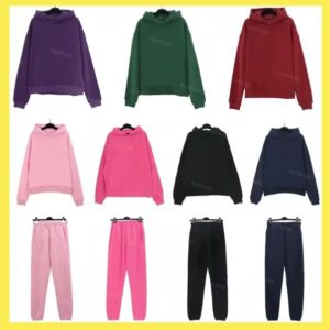 Men Women Hoodie High Quality Foam Print Web Graphic Pink Sweatshirts Hoodies Designer Sweatpants S-XL