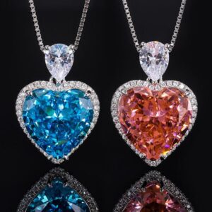 S925 Silver Heart-Shaped High Carbon Diamond Pendant Necklace, 15x15mm Elegant Luxury Design, Perfect Jewelry Gift for All Occasions