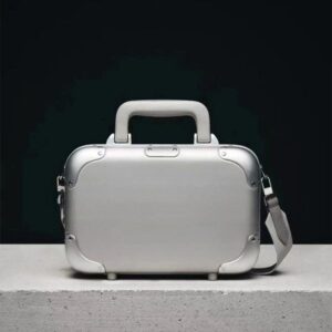 Designer Crossbody Case Messenger Bag Silver Aluminum Alloy Box Luxury Shoulder Handbag PC Armpit Bags Satchel Bags Travelling Womens Bags Small Case