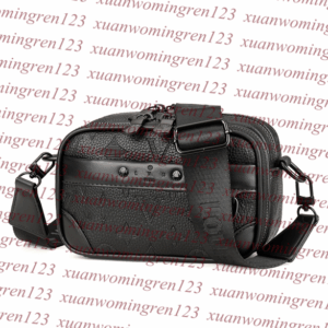 Mens trio s Designer bags men Leather Black Flowers Messenger Purse Crossbody Bags Shopping Bag Plain Shoulder Handbags Women Wallets purse totes bag