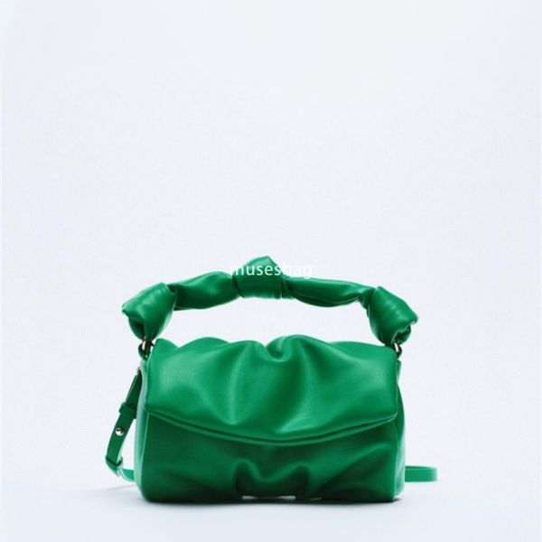 New High Quality Cloud Bag Mini High Grade Shoulder Bag Fashionable Dumpling Shape Crossbody Bag Knot Folded Handbag