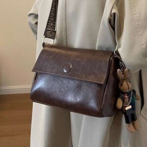 genuine leather 2025 new fashionable and versatile high-end broadband small square bag single shoulder crossbody bag