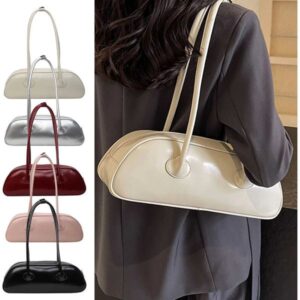 Ladies High Street Fashion Large Capacity Single Shoulder Underarm Bag With Red Handheld Korean Style Foreign Style Stick Bag Y250605