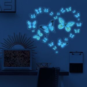Wholesale Luminous Butterfly Wallpaper Living Room Bedroom Home Decoration Switch Wall Stickers Self Adhesive