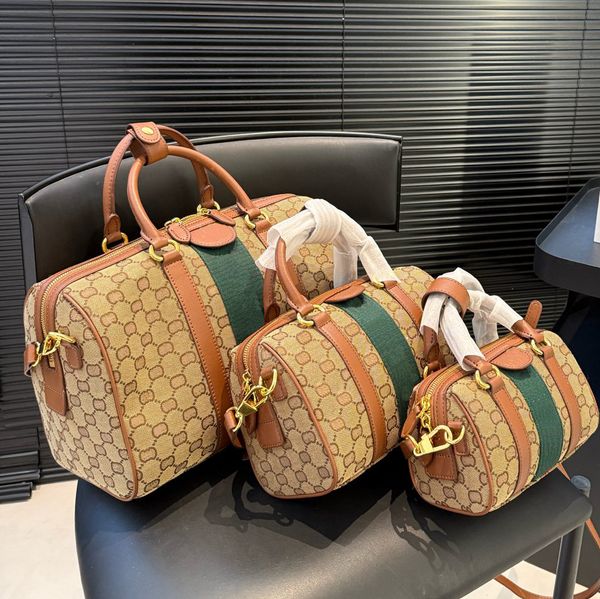 designer bag Stripes Luxury Bag genuine leather tote Bags bucket bag shaped handle Multiple colors for summer travel Artwork bag