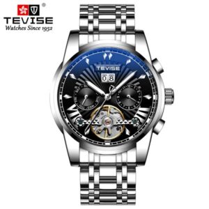 TEVISE Mechanical Watch Fashion Trendsetter Mens Automatic Wristwatch Luminous Waterproof Watch T026- T9005F