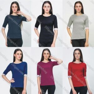 Womens T Shirt Vintage Designer Style Asian Size Slim Fit Diesele Color Top Plaid Stripe Fashion Base Shirt Elegant Casual Wear Street Look Tee