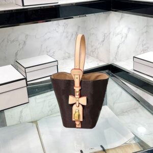 New designer Mini leather bucket bag Purse Cleo Hobo Women's White Fashion Tote Bag Wholesale