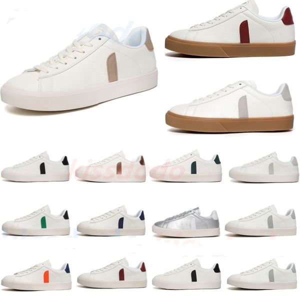 free shipping vejaas shoes French Brazil Green Earth Green Low-carbon Life V Organic Cotton Flats Platform Sneakers Women White Designer Shoes Mens Trainers