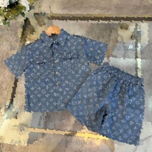 kids clothes Set girl Kids Clothes Baby Toddler Sets Boy Clothing skirt Shirt Children Tracksuit Full Letter Summer Brother sister dress T-shirt 100cm-160cm