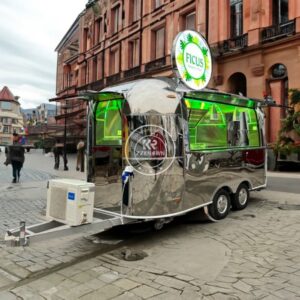 Concession Mobile Fast Food Cart Truck Customized Coffee Food Trailer Fast Food Truck with Full Kitchen