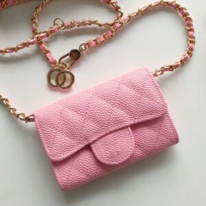 Crossbody Designer Bags Wallet Designer Coin Purse Luxury Designer Handbag High Quality Caviar Cowhide Flap Bag Luxury Purses With Chain Cross Body Bag Pink Purse