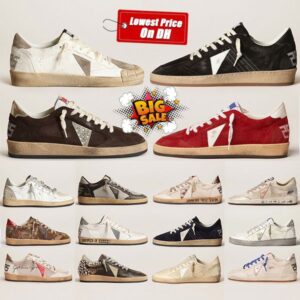 Classic Designer High Sneakers Famous Gold Italian Brand Paris Highball Star Casual Shoes New Releases Sequins Old Grunge Designer Shoes Platform Sneakers