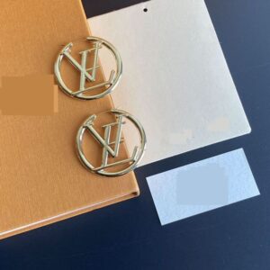 2022 Luxury big gold hoop earrings for lady women orrous girls ear studs set Designer Jewelry earring Valentine's Day Gift engagement for Bride-a11