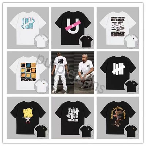 2024 Undefeated Good Qaulity Summer Mens Designer T Shirt Tees 100% Cotton Print Fashion Casual Couples Short Sleeves Tee Men T-Shirt