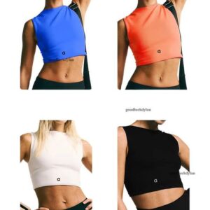 Alocardio Women's Fitness Tank Tops – High-Quality 5A Grade Vibrating Resistant Athletic Shirts for Gym & Yoga Blue/ red/White/Black