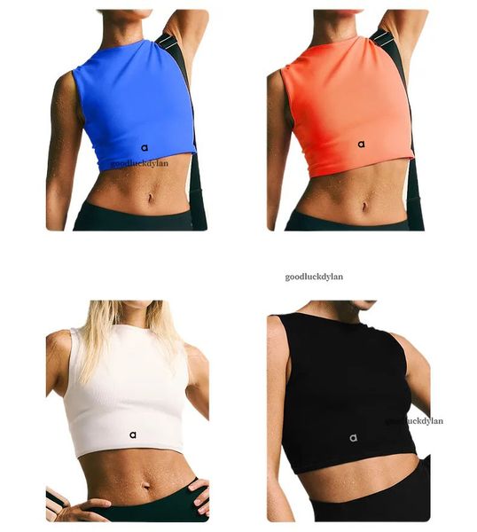 Alocardio Women's Fitness Tank Tops - High-Quality 5A Grade Vibrating Resistant Athletic Shirts for Gym & Yoga Blue/ red/White/Black