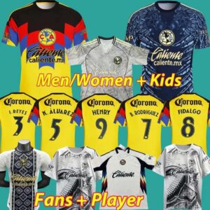 3XL 4XL 25 26 Club America Soccer Jerseys Liga MX HENRY AGUIRRE D.VALDES A.ZENDEJAS FIDALGO 2025 2026 TRICAMPEON Patch Fans Player Version men women