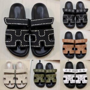2024 Womens Sandals Slippers Fashion Luxurys Floral Slipper Leather Rubber Flats Sandals Summer Beach Shoes Loafers Gear Bottoms Sliders