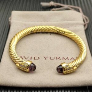 Bangle Charm Bracelets Designer Davids Y Jewelry Precision Edition Full Diamond Rectangular Bracelet with Advanced Light Luxury Design Internet 2025 632