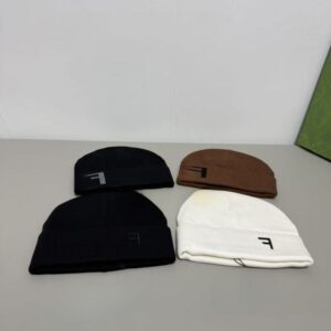 Classic Fashion Arc De Triomphes Beanie Classic Hats Letter Embroidery Twill Knit Brand Wool Autumn and Winter Plush Warm Hat