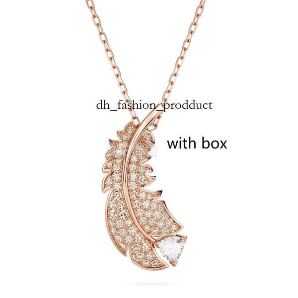 Luxury swarovs Jewelry Designer Necklace Women's Necklace Swan Inlaid Zircon Paired with Designer Bag European and American Ins Style Shl 9c3