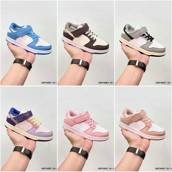 78Color ash New Designer Kid Shoes For Boy Girl Sports Black White Low Trainers Boys and Girls Athletic Outdoor Kids Sneakers Size 28-35