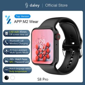 2023 S8 Pro Smart Watch Series 8 45mm 1.92 inch Men Women NFC Bluetooth Call Wristband Heart Rate Fitness Tracker Sport Smartwatch Iwo For iOS Android PK DT7 Max Watches