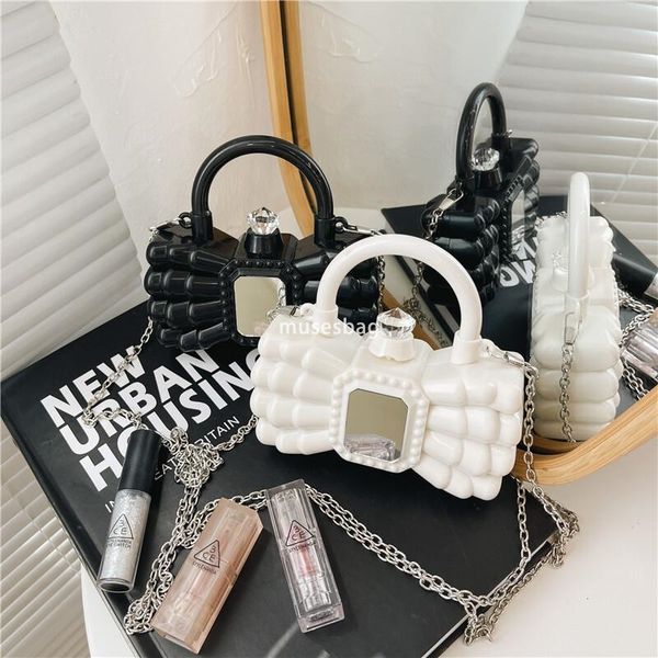 New high-end bow tie women's bag versatile for daily use stylish lipstick bag one shoulder trendy crossbody bag portable mini small bag