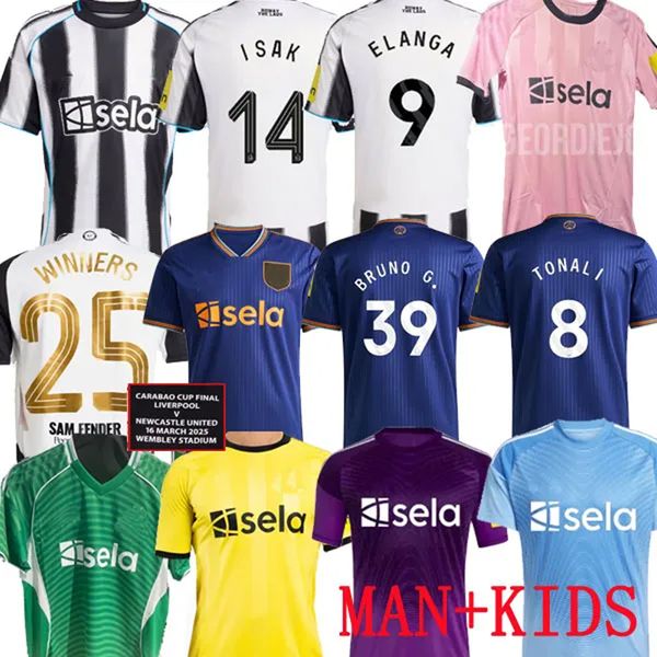 24 25 26 TONALI NEWCASTL E soccer jerseys BLACK Kids ELANGA 9 2025 BARNES BRUNO G. Gordon ISAK Football Shirt Home Away Botman fans WINNERS 25 TRAINING PRE MATCH