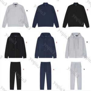 Mens Small Horse Hoodie Sweatshirt Sports Tracksuit Zipper Jacket Kangaroo Pocket Top and Pants Casual Streetwear Hooded Suit Asian Size tech fleece Couple hoodies