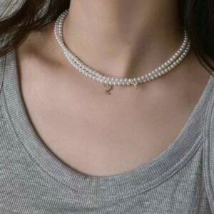 Elegant 14k Gold Filled Necklace & Featuring High Quality Natural Freshwater Pearls (3-4mm)-traditional design