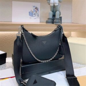 Woman Hobo Shoulder Bags Crossbody Designer Bag Small Moon Bags Leather Purse Hobos 2-Piece 2024