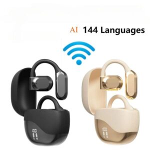 Open earphone Bluetooth translation earphone 144 languages AI real-time translation earphone intelligent voice translator