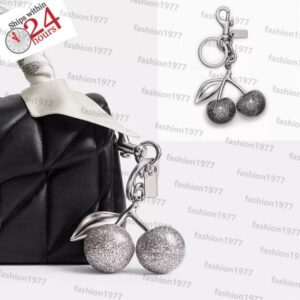 Bag Charm keychain for Women cute bag charms fruit cherry Classic Pendant Fashion Key Rings quality Refreshing Style key chain Resin Lanyards