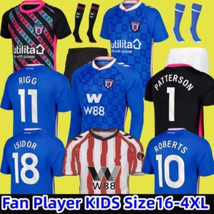 SUNDERLAND 24 25 Away Soccer Jerseys BELLINGHAM STEWART SIMMS ROBERTS CLARKE DAKU EMBLETON SEELT