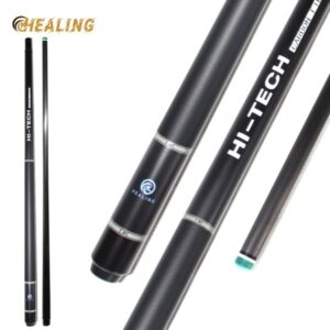 Professional Billiards Rod New Black Technology Carbon Fiber Billiards Rod 12.4mm Strike Rod 1474mm 8-Tooth UV Printed Grip Sealing Series Pool Cue
