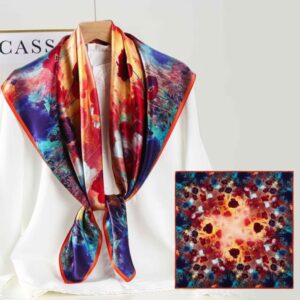 Silk Suede Scarf – Luxurious 90x90cm Wrap for Elegant Fashion Statements