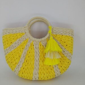 Designer handbag, women's retro cute grass woven bag, fashionable and simple, large capacity shopping bag, beach women's grass woven handbag wholesale