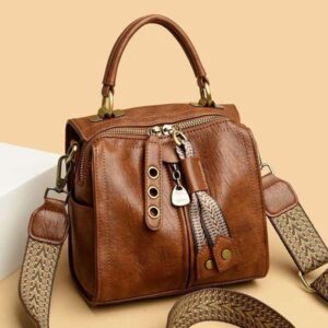 Brand genuine leather shoulder crossbody for women 2025 new trendy fashion handbag casual versatile pillow bag