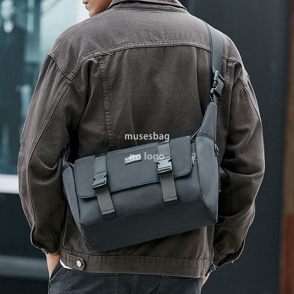 Crossbody bag men's day tooling function crossbody bag men's fashion brand large capacity shoulder bag messenger bag male students