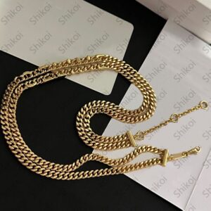 Designer jewelry set jewlery designer Chokers for women Necklace and Bracelet Gold Earrings designer necklace jewlery set