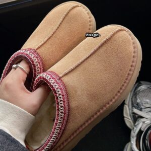 Tazz Slippers Designer Snow Boots Ultra Mini Platform Australian Mustard Seed Chestnut Fur Slippers Classic Winter Suede Women's Warm Snow Boots