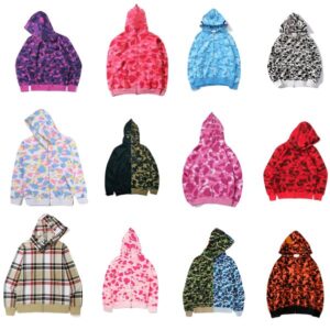 Men's Hoodies & Sweatshirts Designer Camouflage jacket 3D printed zipper hoodie men's and women's hoodie couple's outfit