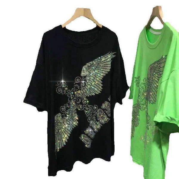 Plus Size 1.0-150kg Heavy tshirtswomen New Short Sleeve T-Shirt Unisex Trendy t-shirt