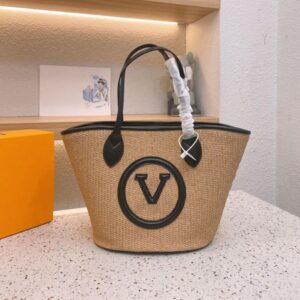 Fashion Totes Bag Letter Shopping Bags Designer Women Straw Knitting Handbags Summer Beach Shoulder Bags Large Casual Tote