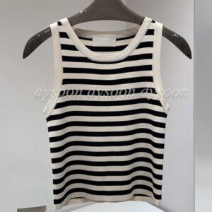 Women Tank Top Size SML Black White Stripe Style Fashion Vests Female Tops 27899