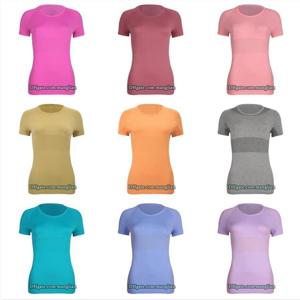 Designer Yoga T-Shirts Stylish Sports Yoga Tee for Women Quick-Dry Fitness Top with Breathable Fabric and Line Decoration Gym Workouts Jogging and Daily Activewear